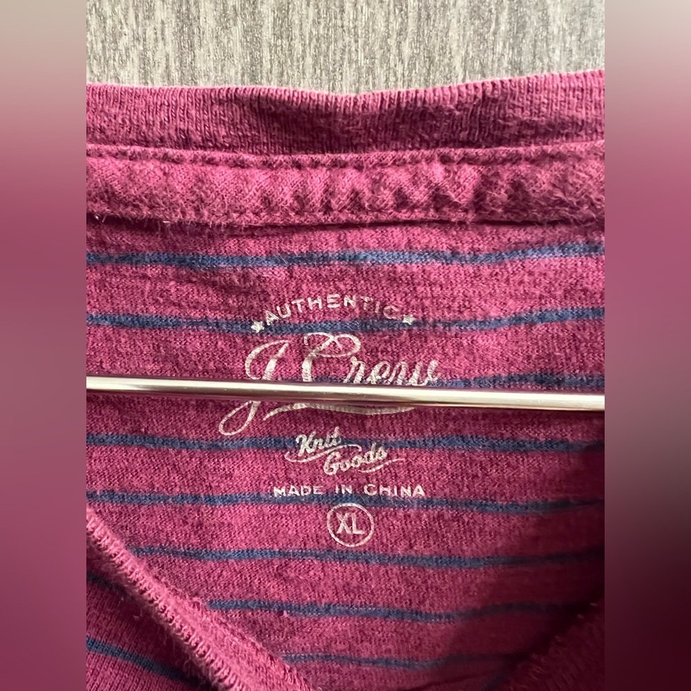 J. Crew short sleeve shirt stripes size XL - Picture 3 of 3